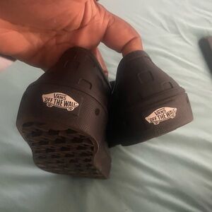 Vans Black Off The Wall Slip-Ons